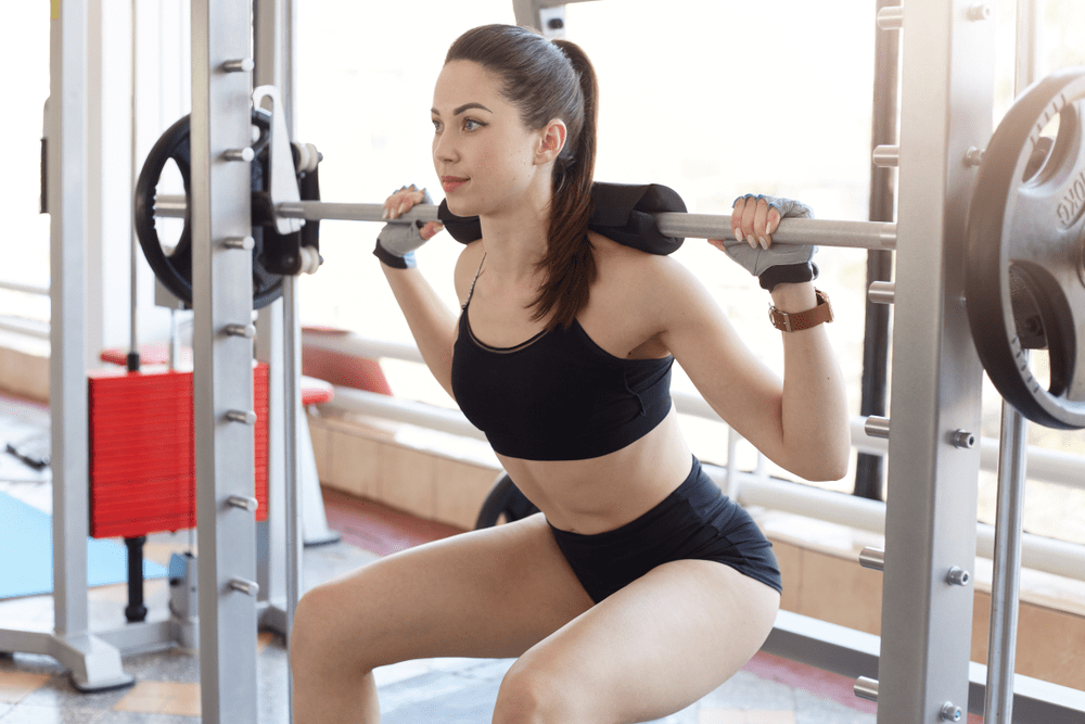Smith Machine Sumo Squats 1 and Half