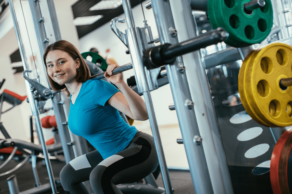 Kneeling squats on smith machine