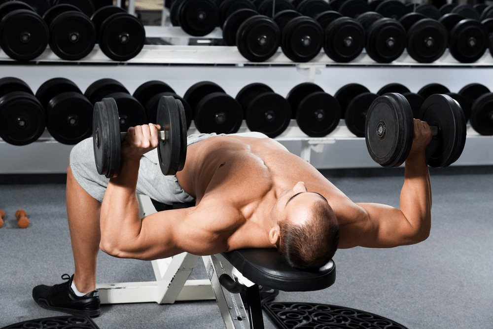 dumbbell chest press