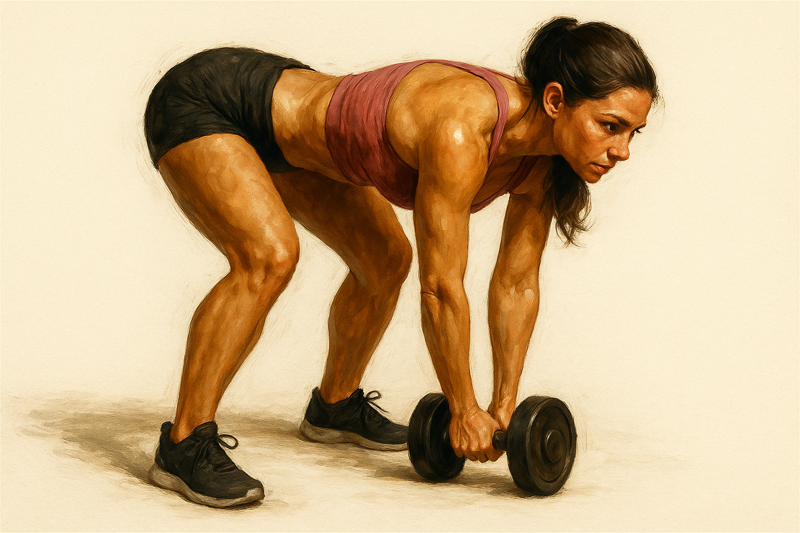 Dumbbell pull throughs