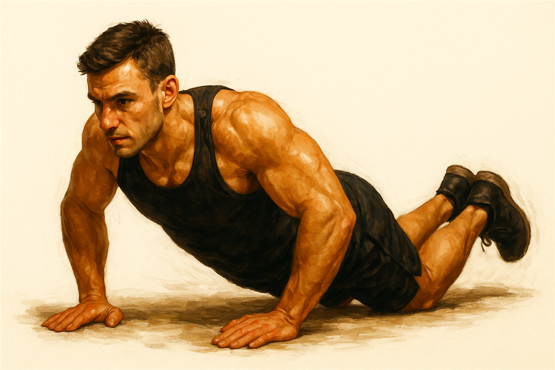 Push-Ups On Knees 5