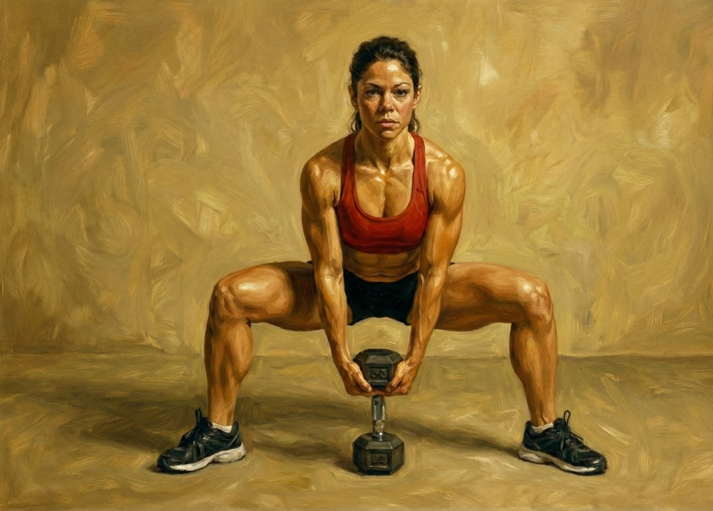 Dumbbell Sumo Squat 4–3–1 Tempo