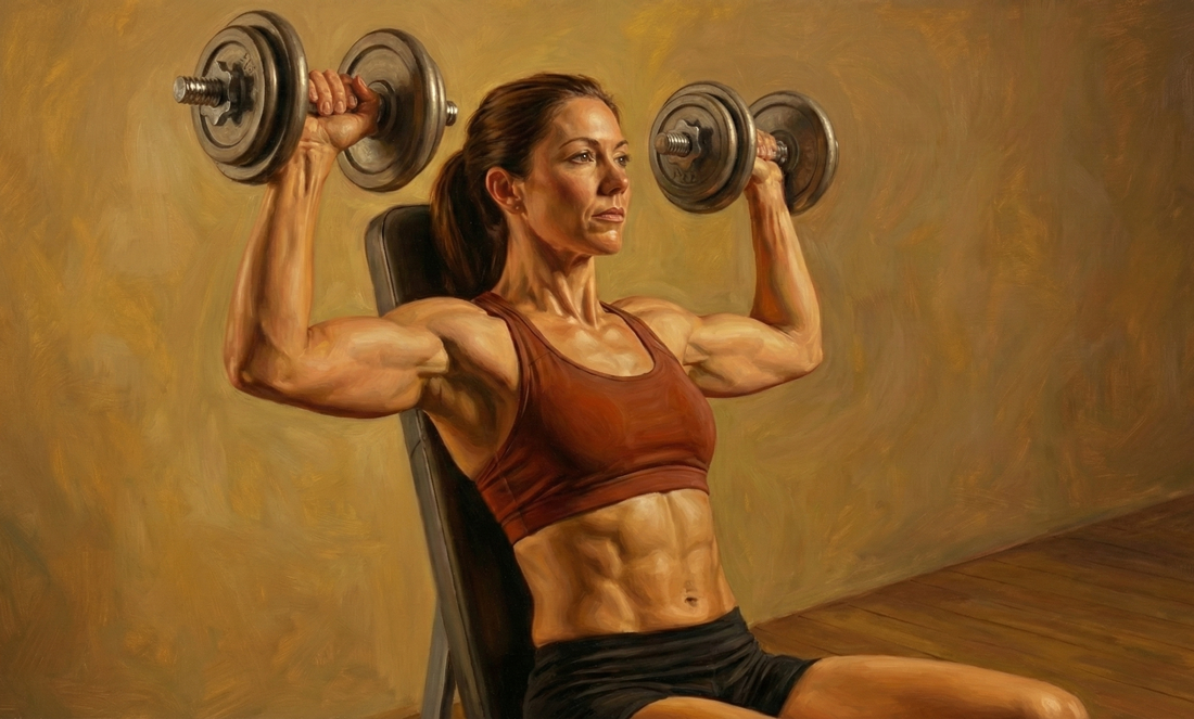 shoulder press with dumbbell 3
